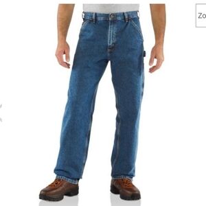 Carhartt Jeans Mens 44 x 30 Loose Fit B13 Denim Logger Carpenter Work Farmer Big
